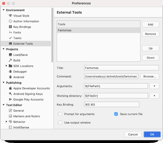 Fantomas Setup